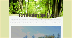 Desktop Screenshot of forestnaturespa.com
